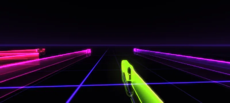 LIGHT CYCLES: Racing on the neon grid.